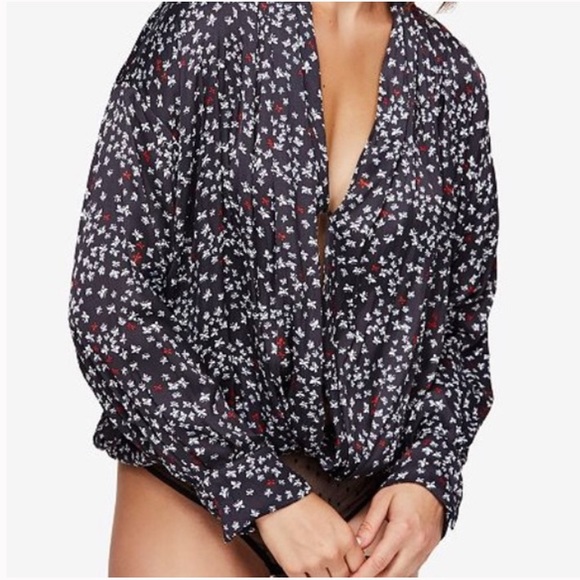 Free People Tops - Free People draped front bodysuit